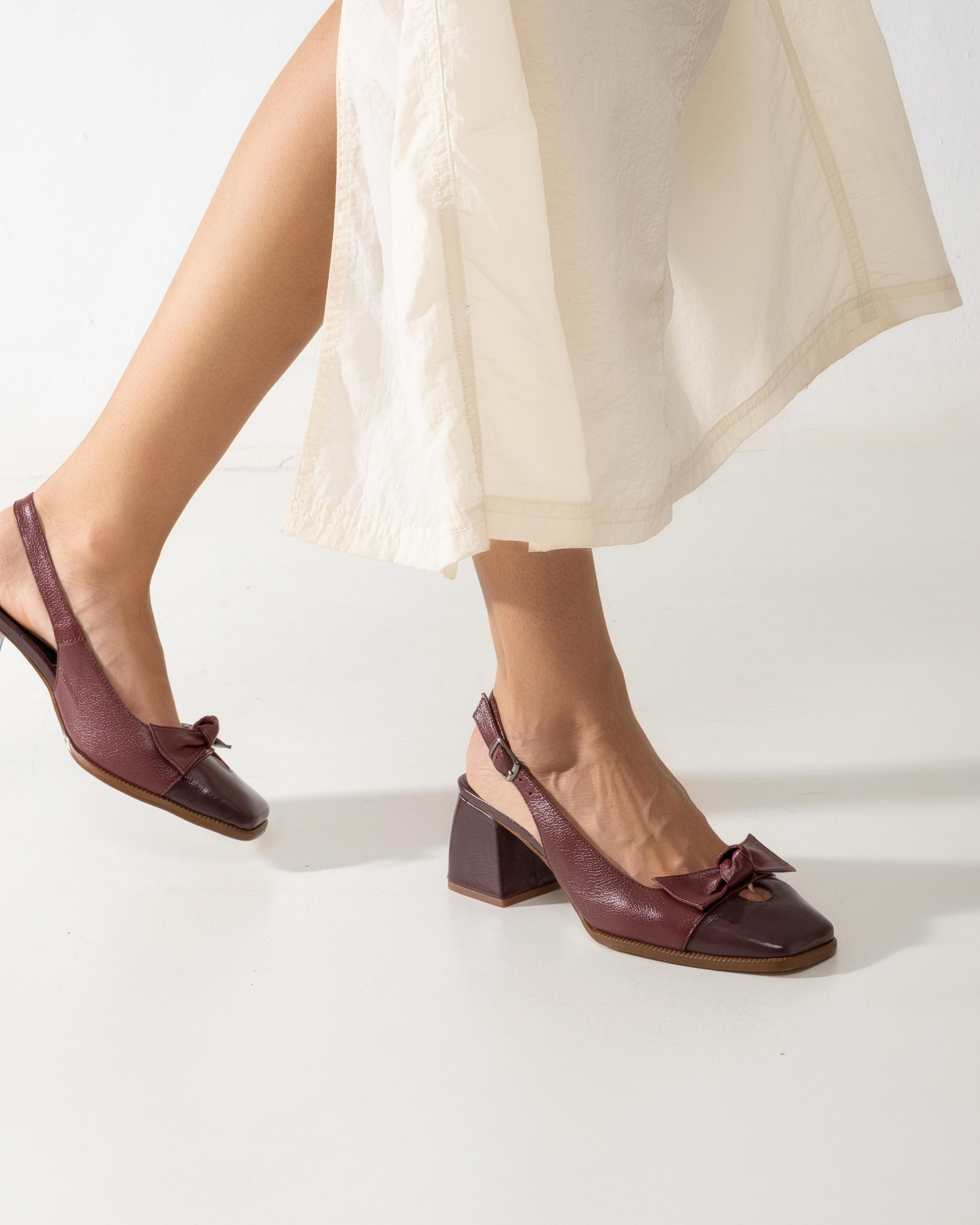 Slingback Dora Vinho
